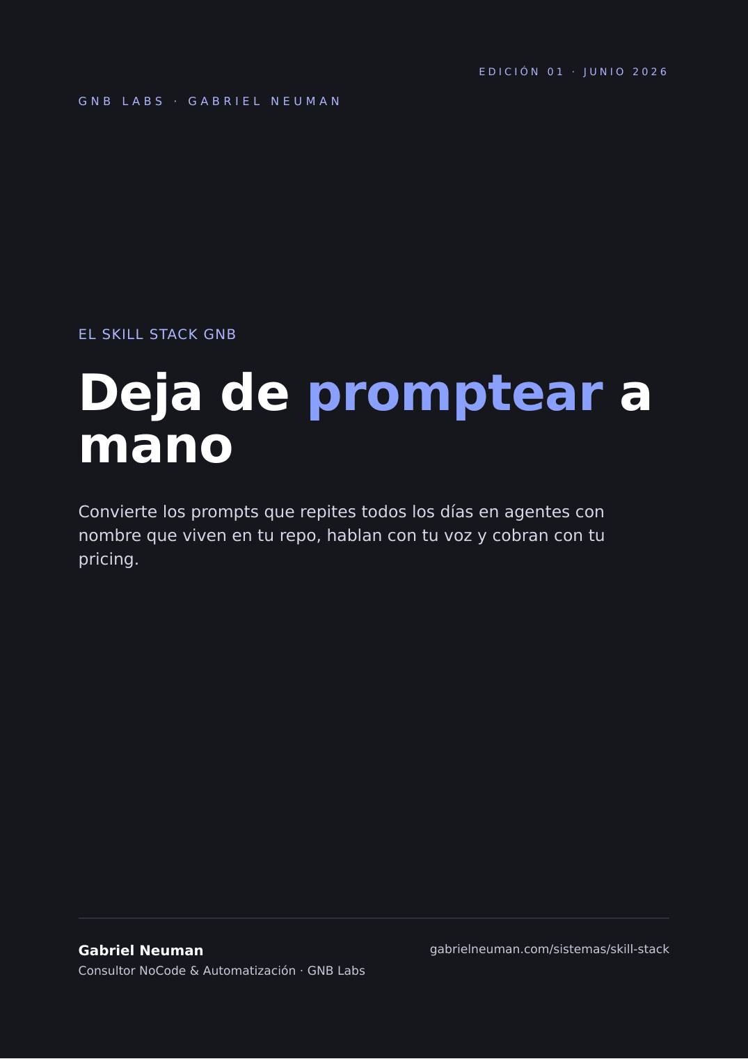 Portada del Skill Stack GNB