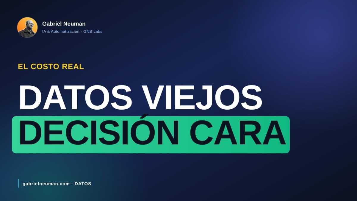 El costo de decidir con datos viejos en tu PyME