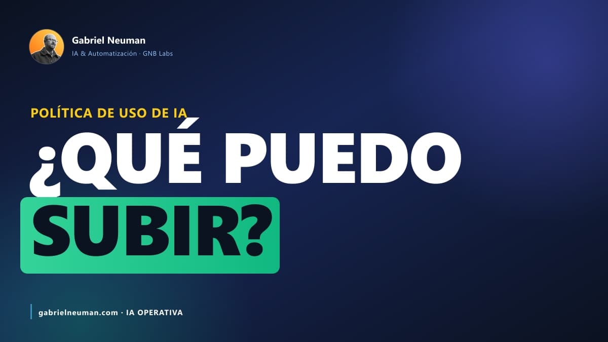 Política de uso de IA: las 12 secciones que tu equipo necesita (2026)
