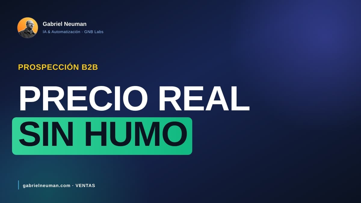 Cuánto cuesta automatizar la prospección B2B (2026)