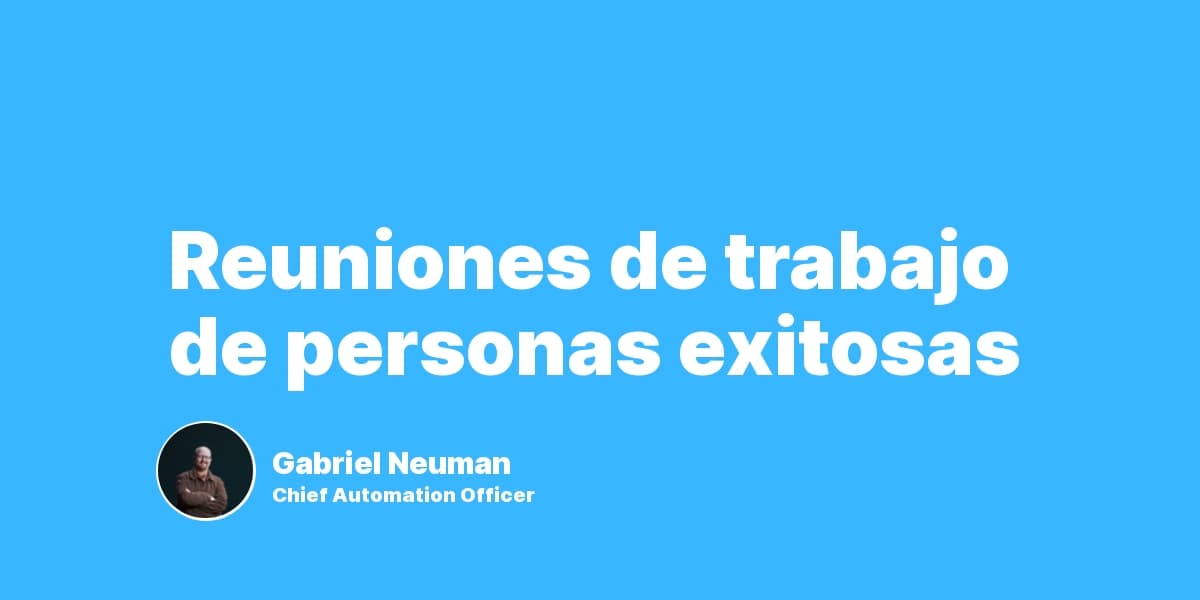 Reuniones de trabajo de personas exitosas