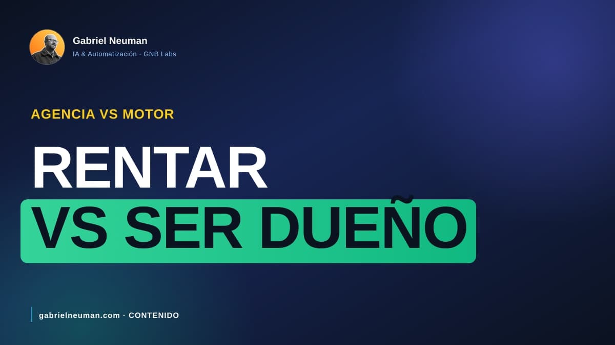 Agencia de contenido vs motor de contenido propio 2026