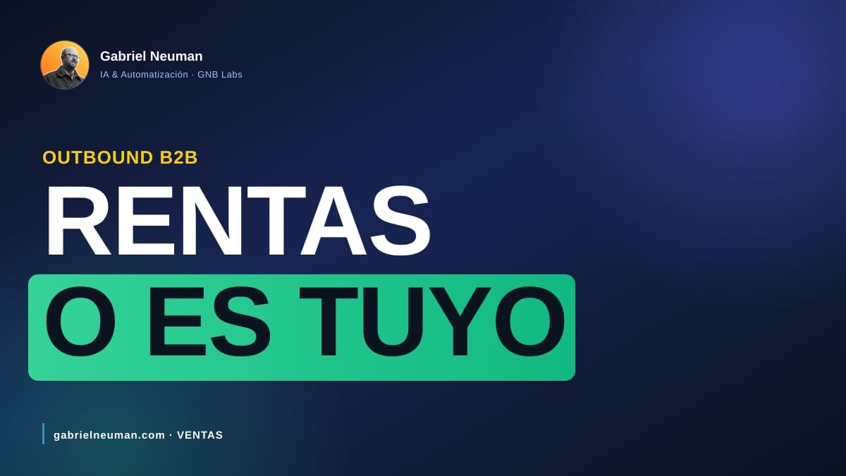 Agencia de outbound vs sistema propio de prospección