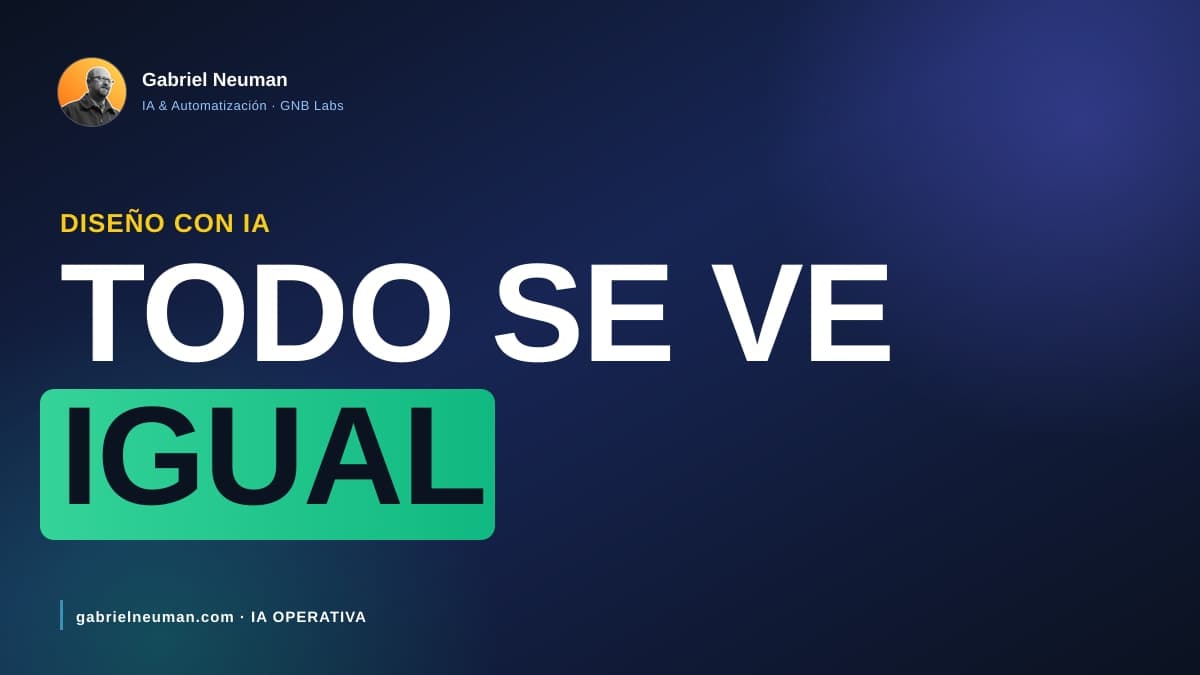 Por qué todo lo que diseña tu IA se ve igual (y cómo lo arreglé)