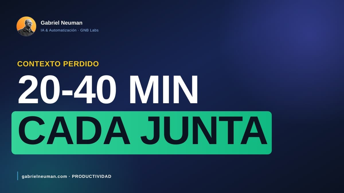 Por qué olvidas el contexto de tu negocio entre juntas