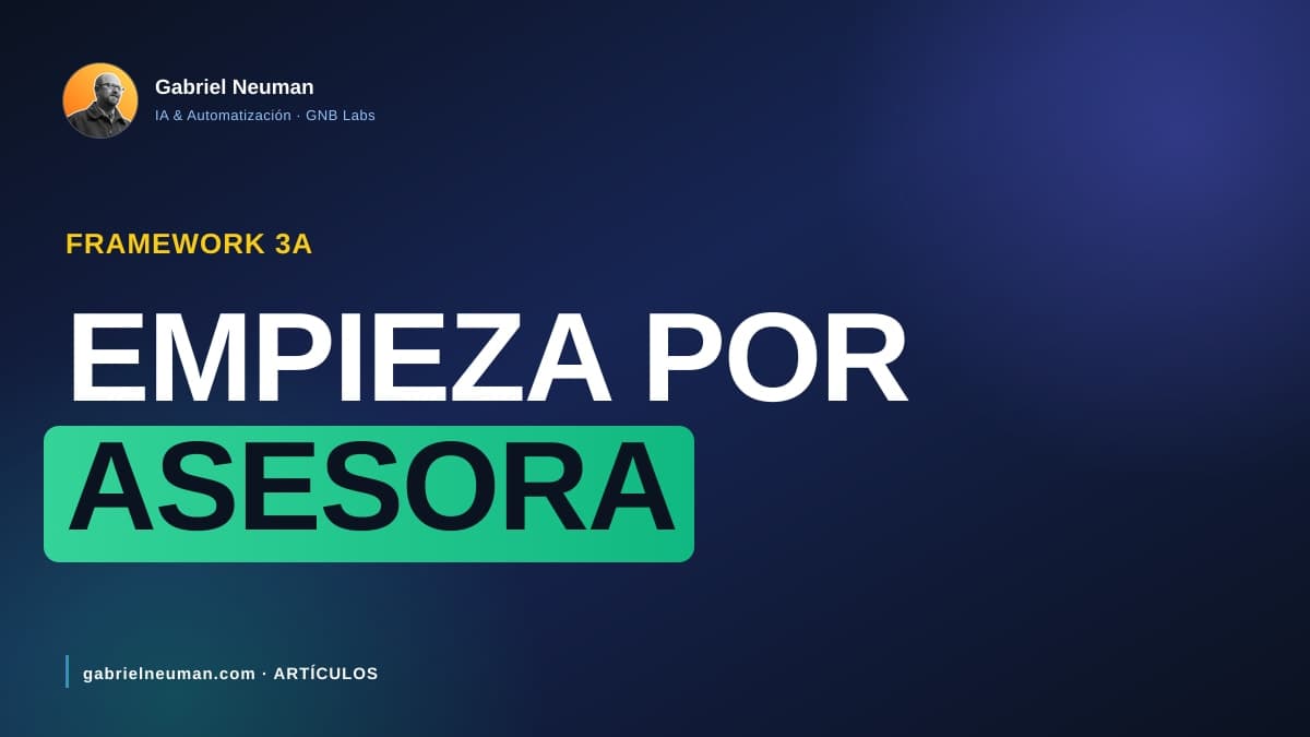 ¿Qué skill de IA debes construir primero? El framework 3A