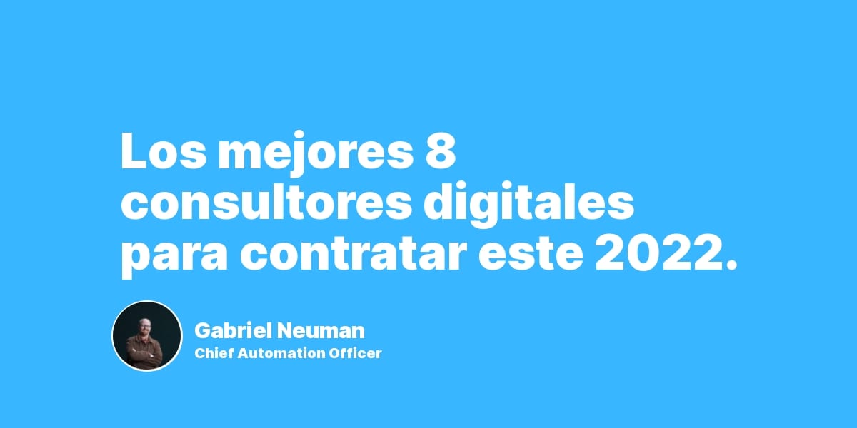 Consultores Digitales 2026: Los 8 Mejores + Cómo Elegir Uno