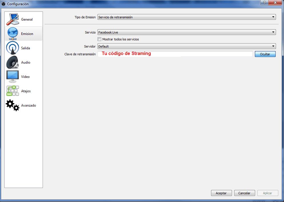 Como configurar el streaming para tu sistema de votación en Facebook