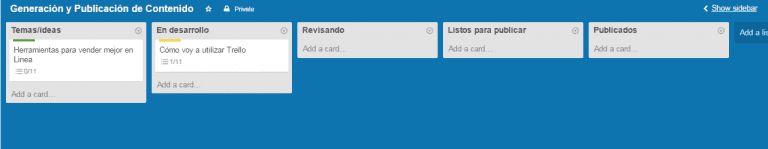 Generación y publicación de contenido